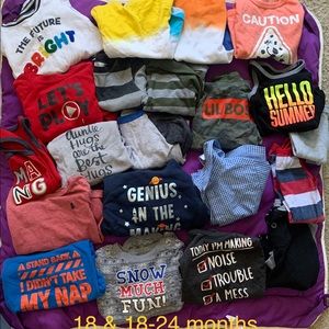 18 & 18-24 mo baby boy clothes some new some old